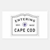 Eingang Cape Cod Massachusetts Rechteckiger Aufkleber (Vorderseite)