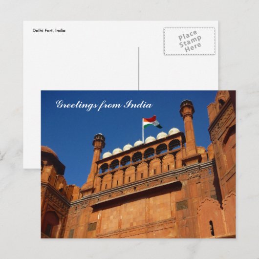 Eingang Delhi Postkarte (Vorne/Hinten)