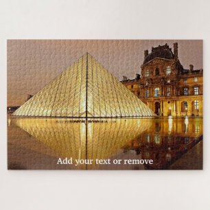 Eingang der Glaspyramide zum Louvre Museum, Paris, Puzzle