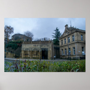 Eingang der Kathedrale von Bradford Poster