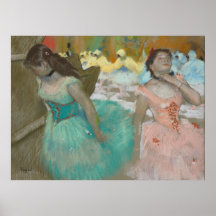 Eingang der Maskentänzer Degas Canvas Print