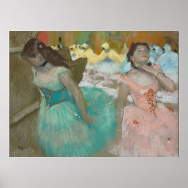 Eingang der Maskentänzer Degas Canvas Print Poster