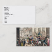 Eingang der Verbündeten in Paris, am 31. März 1814 Visitenkarte (Vorne/Hinten)