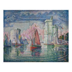 Eingang des Hafens von La Rochelle, Paul Signac Poster