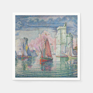 Eingang des Hafens von La Rochelle, Paul Signac Serviette