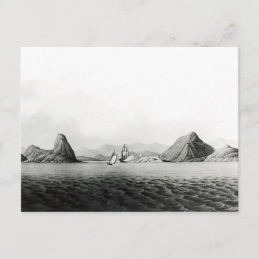 Eingang des Hafens von Rio de Janeiro Postkarte (Vorderseite)