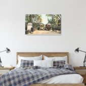 Eingang des öffentlichen Gartens zur U-Bahn Leinwanddruck (Insitu (Schlafzimmer))