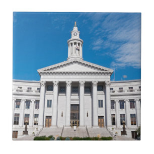 Eingang des Stadt- und County-Gebäudes von Denver Fliese