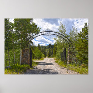 Eingang des Valley Brook Cemetery, Breckenridge, C Poster