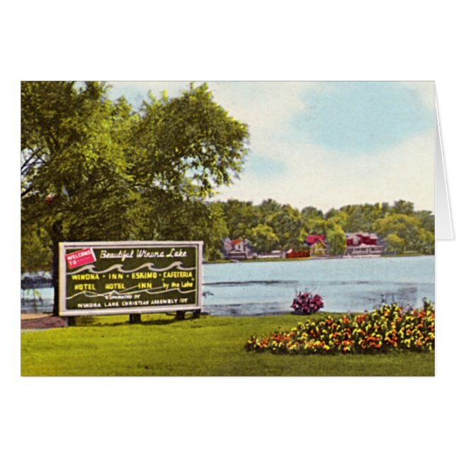 Eingang des Winona See-, Indiana (Vorderseite (Horizontal))