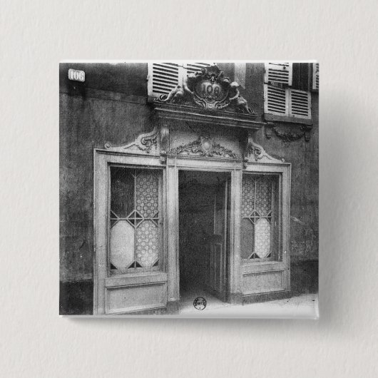 Eingang eines Bordells in Paris Button (Vorderseite)