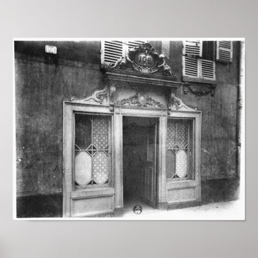 Eingang eines Bordels in Paris Poster (Vorne)