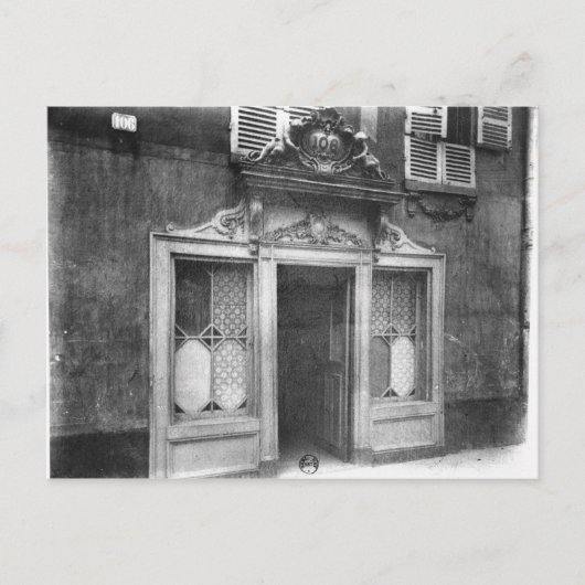 Eingang eines Bordels in Paris Postkarte (Vorderseite)