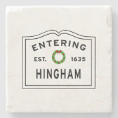 Eingang Hingham MA Steinuntersetzer (Vorderseite)