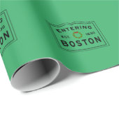 Eingang in Boston MA Geschenkpapier (Rolleneckpunkt)