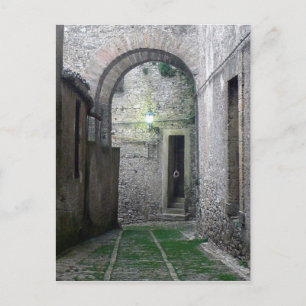 Eingang in Erice Sizilien Postkarte