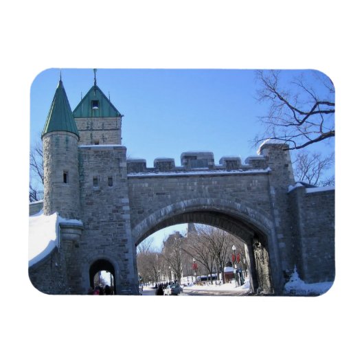 Eingang in Old Quebec City, Quebec, Kanada Magnet (Horizontal)