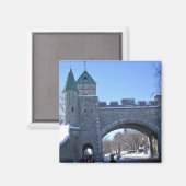 Eingang in Old Quebec City, Quebec, Kanada Magnet (Vorderseite/Rückseite)