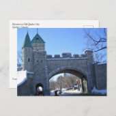 Eingang in Old Quebec City, Quebec, Kanada Postkarte (Vorne/Hinten)