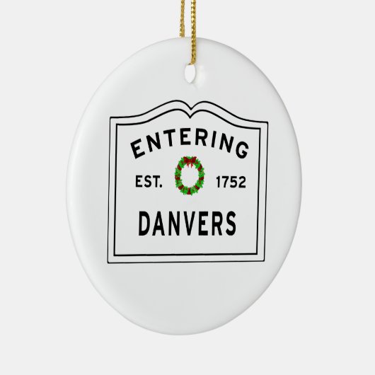 Eingang Massachusetts Danvers Keramik Ornament (Rechts)
