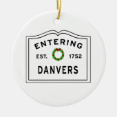 Eingang Massachusetts Danvers Keramik Ornament (Vorne)