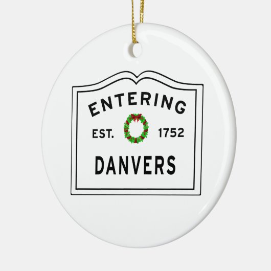 Eingang Massachusetts Danvers Keramik Ornament (Links)