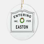 Eingang Massachusetts Town Marshfield Keramik Ornament (Links)