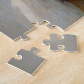 Eingang mit violetten Blumen Puzzle (Seite)
