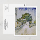 Eingang Moulin de la Galette, Vincent van Gogh Postkarte (Vorne/Hinten)