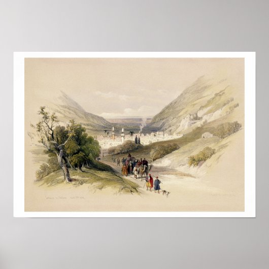 Eingang nach Nablous, 17. April 1839, Platte 41 fü Poster (Vorne)