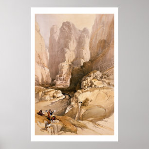 Eingang nach Petra, März 10. 1839, Platte 98 von Poster