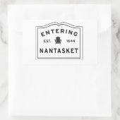 Eingang Nantasket Hull Ma Rechteckiger Aufkleber (Tasche)