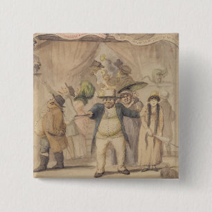 Eingang Pidcocks zum Ausstellungs-Zelt an einer Button