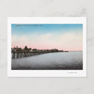 Eingang Santa Fe RailroadAntioch, CA Postkarte
