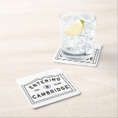 Eingang von Cambridge Massachusetts Rechteckiger Pappuntersetzer (Vor Ort)