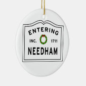 Eingang von Needham Massachusetts Keramik Ornament (Rechts)