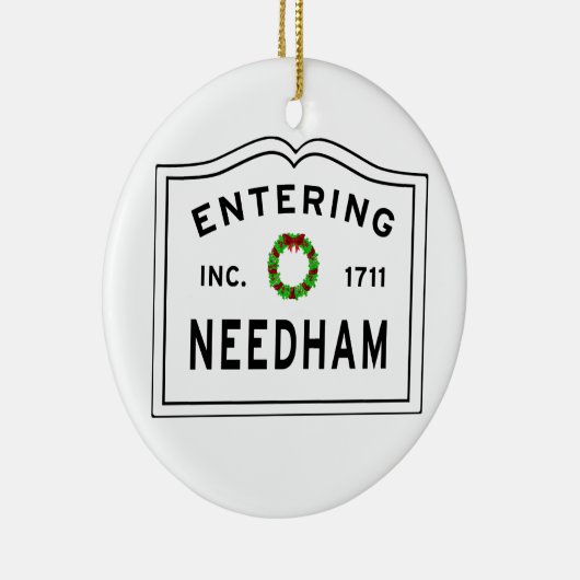 Eingang von Needham Massachusetts Keramik Ornament (Rechts)