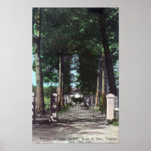 Eingang zu Ansicht CasaTheodore Wagner Poster