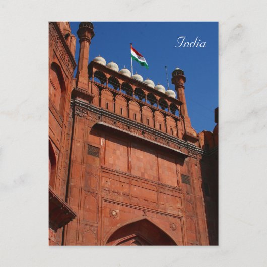 Eingang zu Delhi Postkarte (Vorderseite)