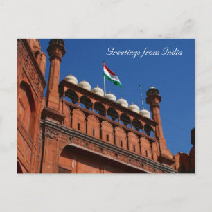 Eingang zu Delhi Postkarte