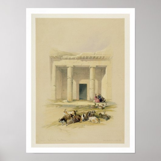 Eingang zu den Höhlen von Bani Hasan, aus "Ägypten Poster (Vorne)