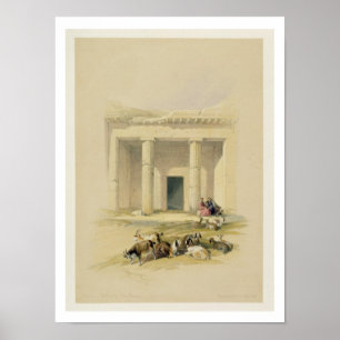 Eingang zu den Höhlen von Bani Hasan, von "Ägypten Poster