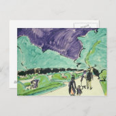 Eingang zu einem großen Garten in Dresden, 1905 Postkarte (Vorne/Hinten)