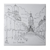 Eingang zu Les Invalides, Paris, Frankreich Fliese (Vorderseite)