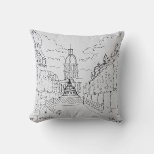 Eingang zu Les Invalides, Paris, Frankreich Kissen
