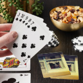 Eingang zum Antiquitätengeschäft Spielkarten (In Situ)