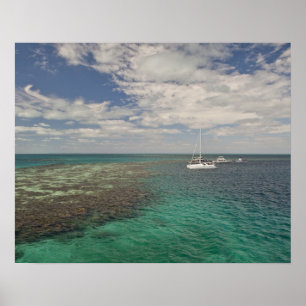 Eingang zum berühmten Blue Hole Poster