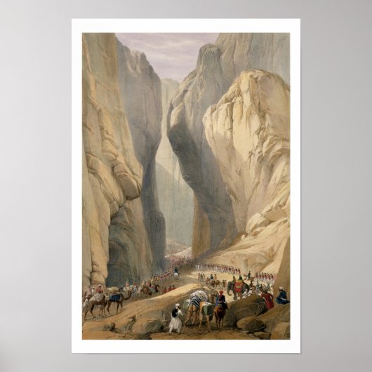 Eingang zum Bolanpass von Dadur, von "Sketc. Poster (Vorne)