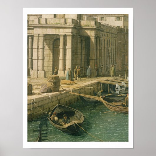 Eingang zum Canale Grande: Blick nach Westen, c.17 Poster (Vorne)