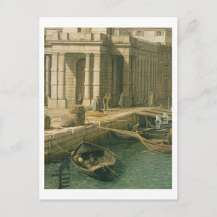 Eingang zum Canale Grande: Blick nach Westen, c.17 Postkarte